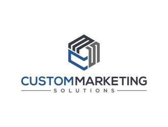 Custom Marketing Solutions logo design by KaySa