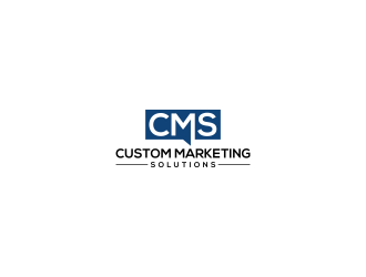 Custom Marketing Solutions logo design by RIANW