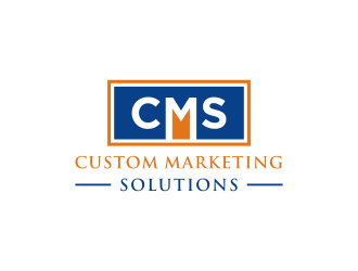 Custom Marketing Solutions logo design by vuunex