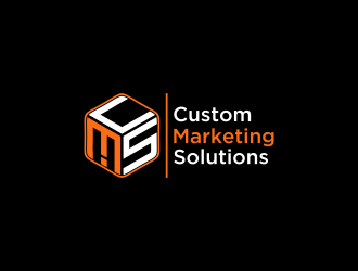 Custom Marketing Solutions logo design by Walv