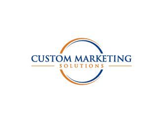 Custom Marketing Solutions logo design by wongndeso