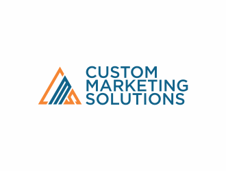 Custom Marketing Solutions logo design by hopee