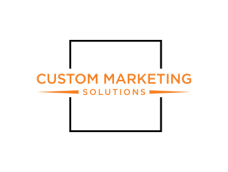 Custom Marketing Solutions logo design by dodihanz