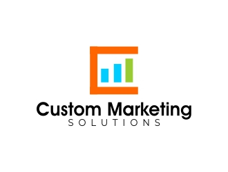 Custom Marketing Solutions logo design by lj.creative