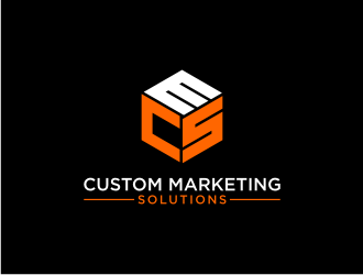 Custom Marketing Solutions logo design by ndndn