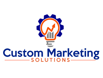 Custom Marketing Solutions logo design by ElonStark