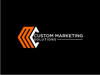 Custom Marketing Solutions logo design by ndndn