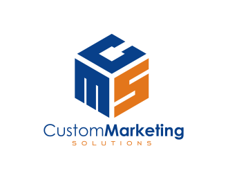 Custom Marketing Solutions logo design by serprimero