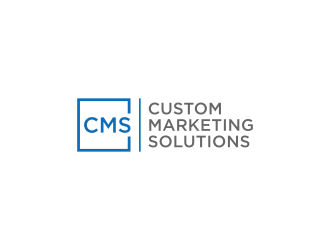 Custom Marketing Solutions logo design by hoqi