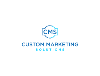 Custom Marketing Solutions logo design by hoqi