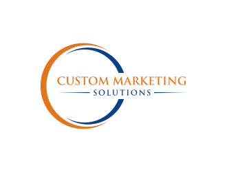 Custom Marketing Solutions logo design by hashirama
