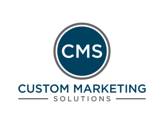 Custom Marketing Solutions logo design by p0peye