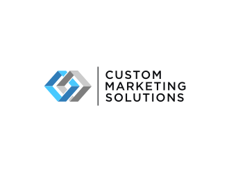 Custom Marketing Solutions logo design by RatuCempaka
