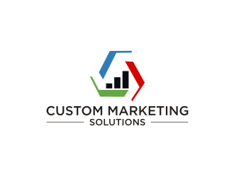 Custom Marketing Solutions logo design by RatuCempaka