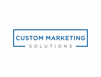 Custom Marketing Solutions logo design by christabel