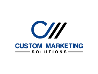 Custom Marketing Solutions logo design by jafar