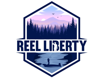 Reel Liberty  logo design by DreamLogoDesign