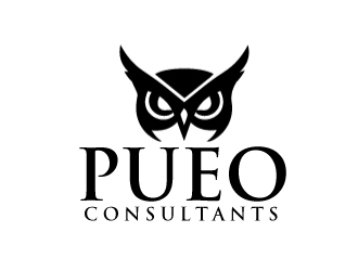 Pueo Consultants logo design by ElonStark
