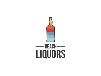 Beach Liquors logo design by bombers