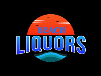 Beach Liquors logo design by naldart