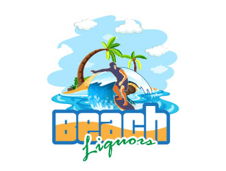 Beach Liquors logo design by bayudesain88