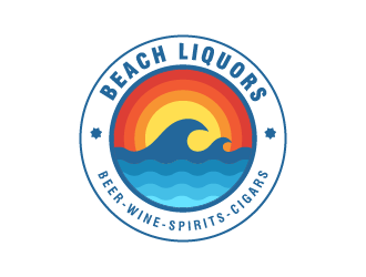 Beach Liquors logo design by Andri