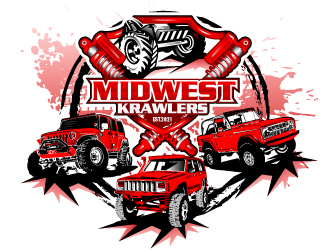 Midwest Krawlers logo design by Suvendu