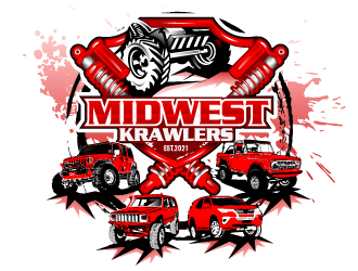 Midwest Krawlers logo design by Suvendu