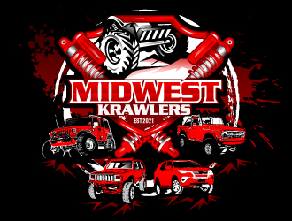 Midwest Krawlers logo design by Suvendu