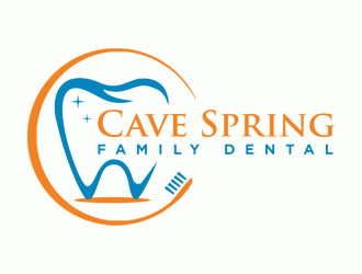 Cave Spring Family Dental logo design by Bananalicious