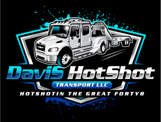 DaviS HotShot Transport LLC logo design by ORPiXELSTUDIOS