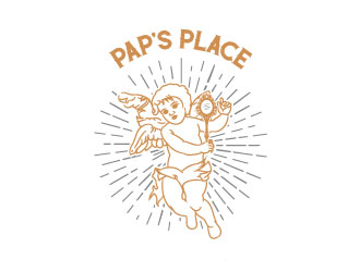 Pap’s Place  logo design by aryamaity