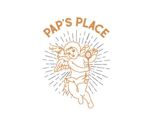Pap’s Place  logo design by aryamaity