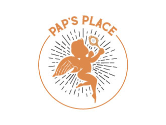 Pap’s Place  logo design by aryamaity