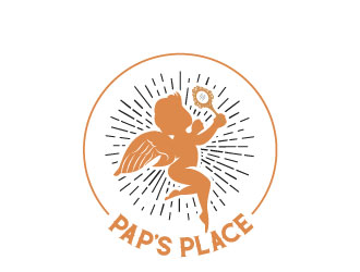 Pap’s Place  logo design by aryamaity
