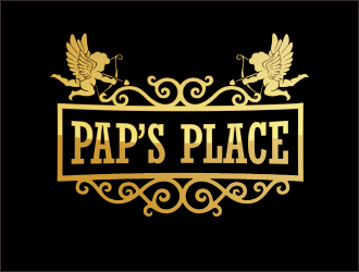 Pap’s Place  logo design by M J