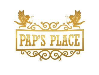 Pap’s Place  logo design by M J