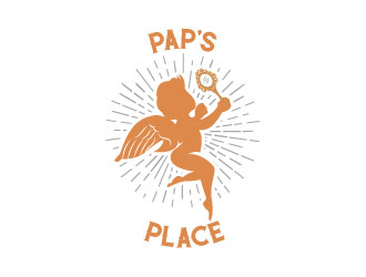 Pap’s Place  logo design by aryamaity