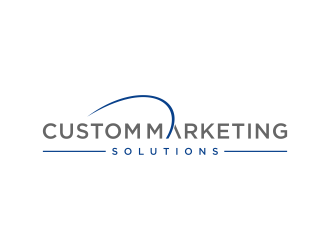 Custom Marketing Solutions logo design by hashirama