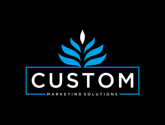 Custom Marketing Solutions logo design by Mahrein
