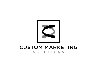Custom Marketing Solutions logo design by Raynar