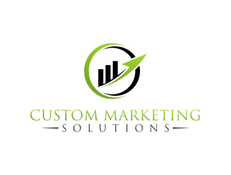 Custom Marketing Solutions logo design by Raynar