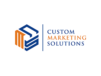 Custom Marketing Solutions logo design by ndaru
