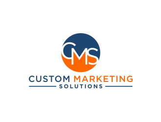 Custom Marketing Solutions logo design by Artomoro