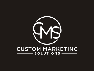 Custom Marketing Solutions logo design by Artomoro