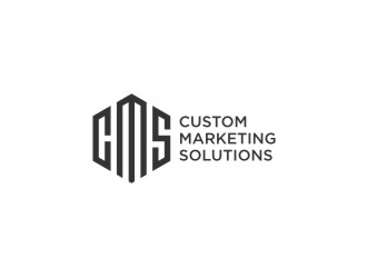 Custom Marketing Solutions logo design by bombers