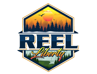 Reel Liberty  logo design by LucidSketch