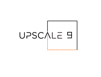 Upscale 9 logo design by aura