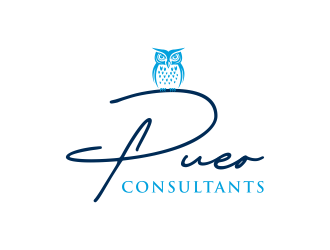 Pueo Consultants logo design by GassPoll