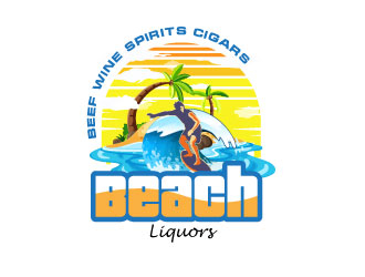 Beach Liquors logo design by bayudesain88